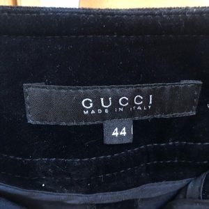 Blue/black velvet Gucci pants - size 44